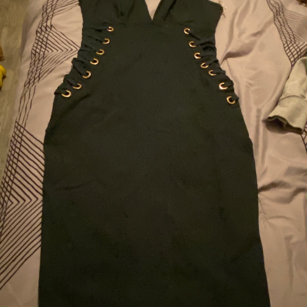 Dark green dress
